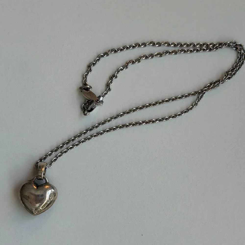 Vintage Judith Jack Sterling Silver Heart Necklace – Valentine’s Day Ready 💖 - Picture 8 of 10